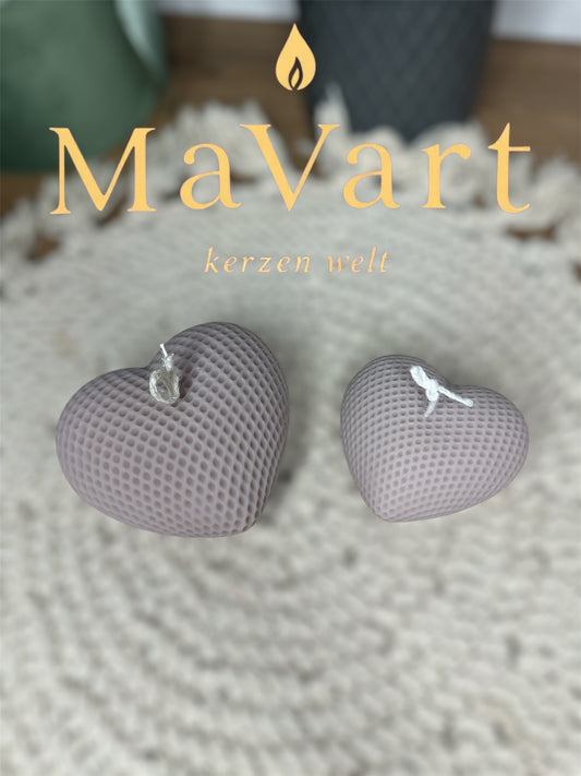 Kerze "Coeur Chic" Medium